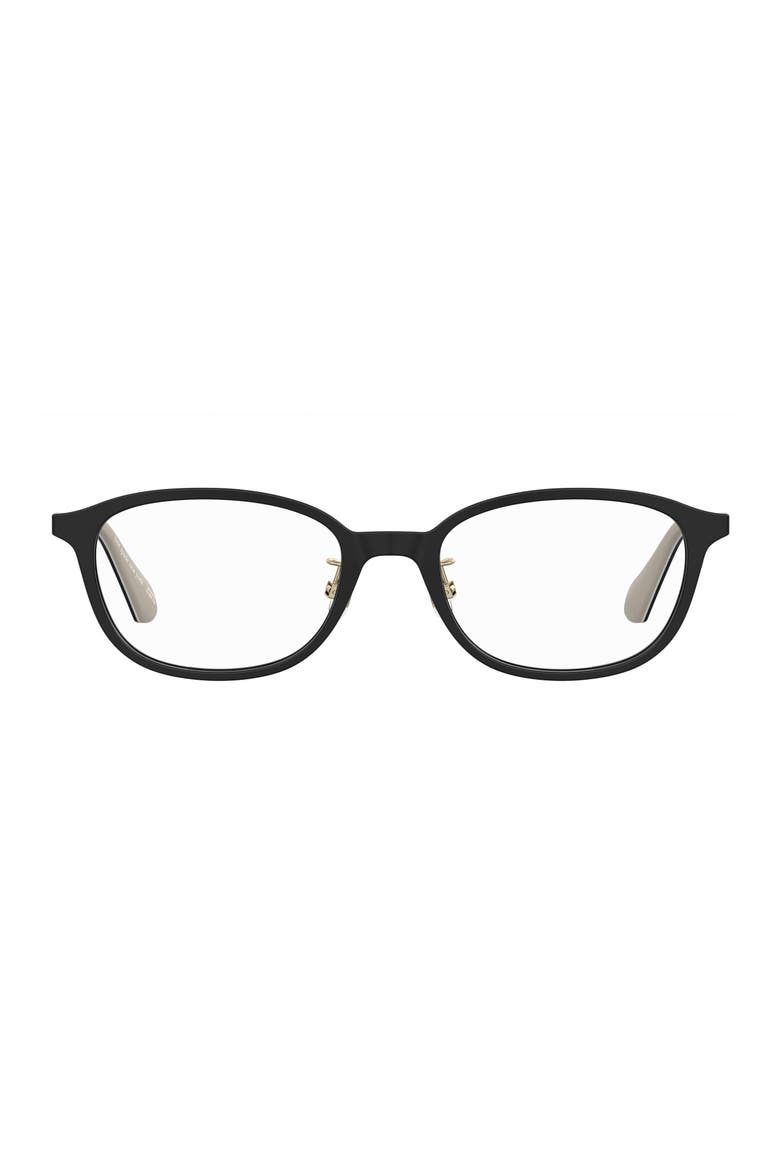 aisha 51mm oval optical glasses, Main, color, BLACK