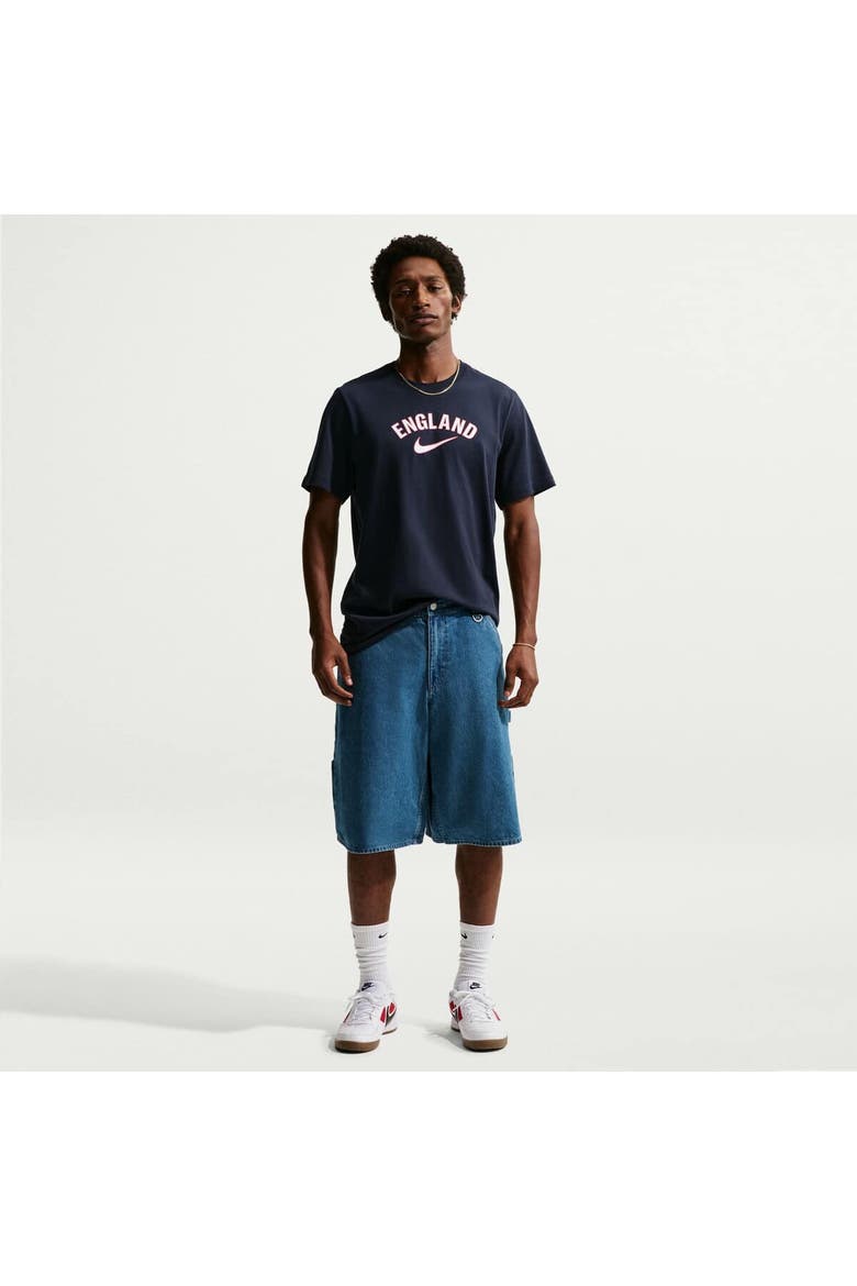 Men's Nike Navy England National Team Wordmark T-Shirt, Main, color, Navy