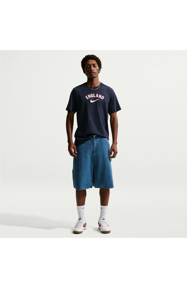 Nike Men's Nike Navy England National Team Wordmark T-Shirt, Main, color, Navy
