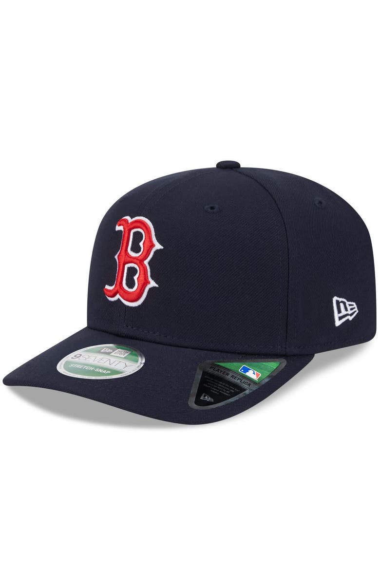 Men's New Era  Navy Boston Red Sox Player Replica 9SEVENTY Adjustable Hat, Main, color, Navy