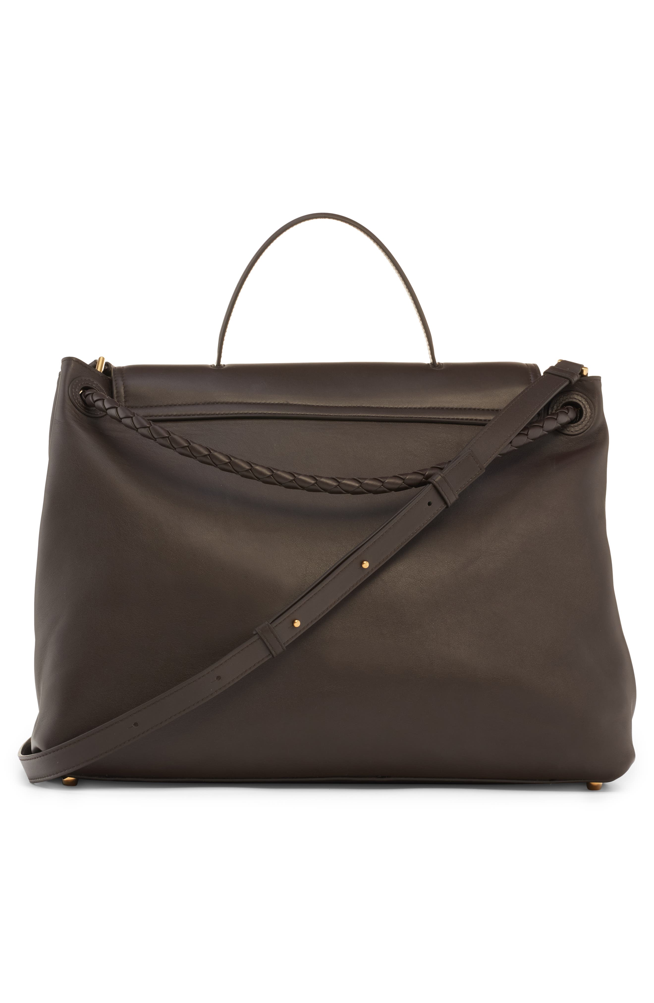 Bottega Veneta Large Ciao Ciao Leather Tote, Alternate, color, Fondant-M Brass