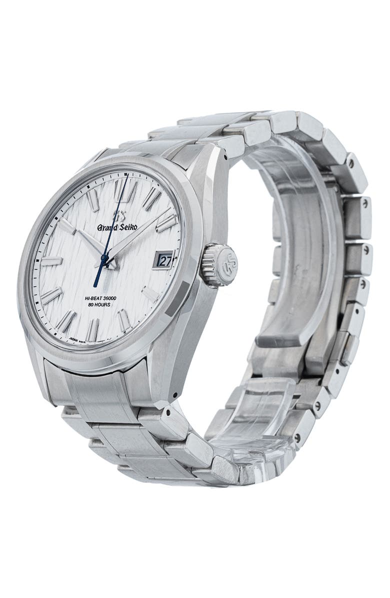 Watchfinder & Co. Grand Seiko Preowned 2021 Heritage Collection SLGH005 Bracelet Watch, 40mm, Alternate, color, White