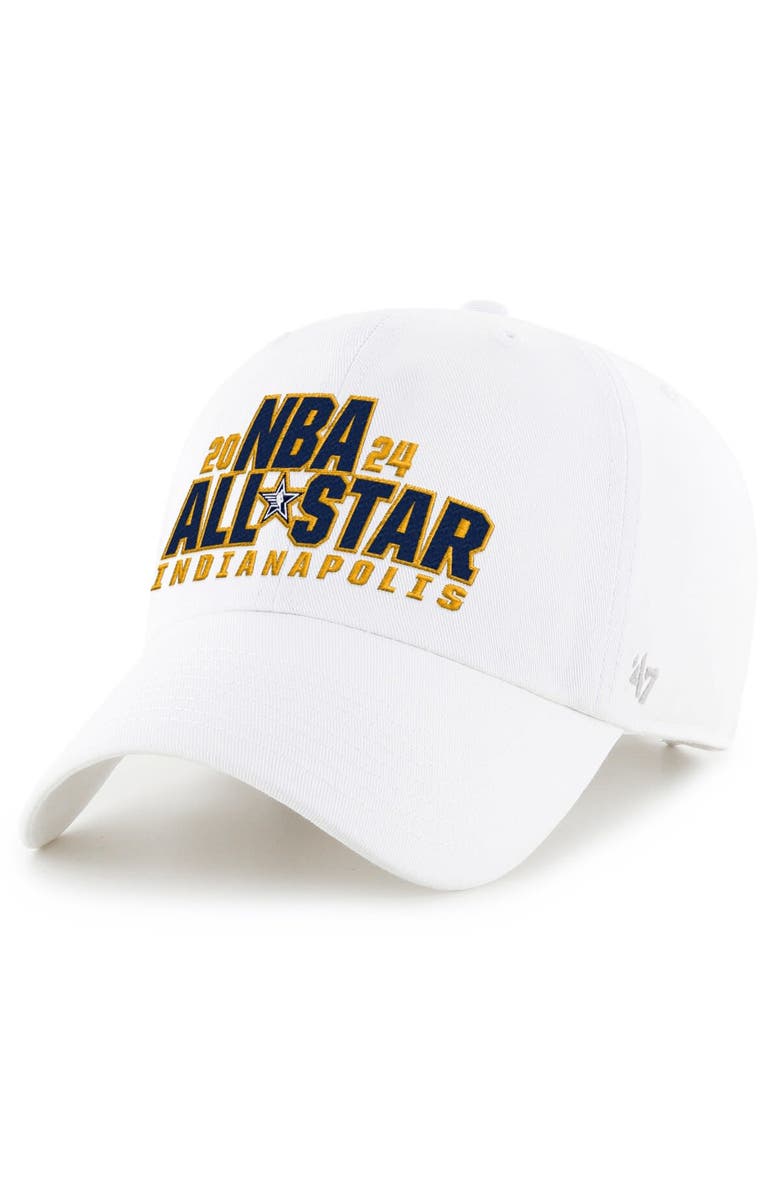 '47 Men's '47 White 2024 NBA All-Star Game Clean Up Adjustable Hat, Main, color, 