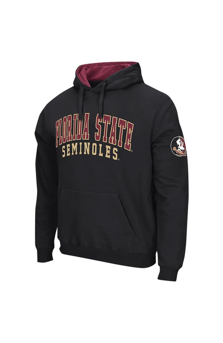 COLOSSEUM Men's Colosseum Black Florida State Seminoles Double Arch Pullover Hoodie, Alternate, color, 
