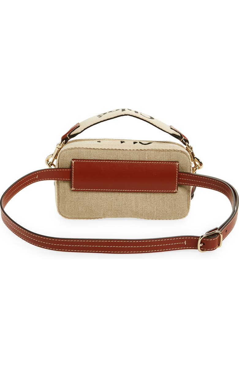 Chloé Woody Linen Canvas Belt Bag, Alternate, color,