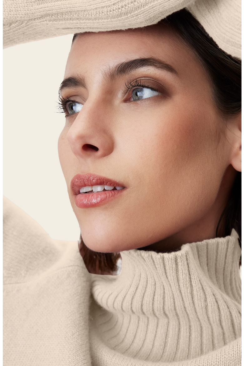 Emma Cashmere Relaxed Turtleneck Sweater, Alternate, color, Ivory
