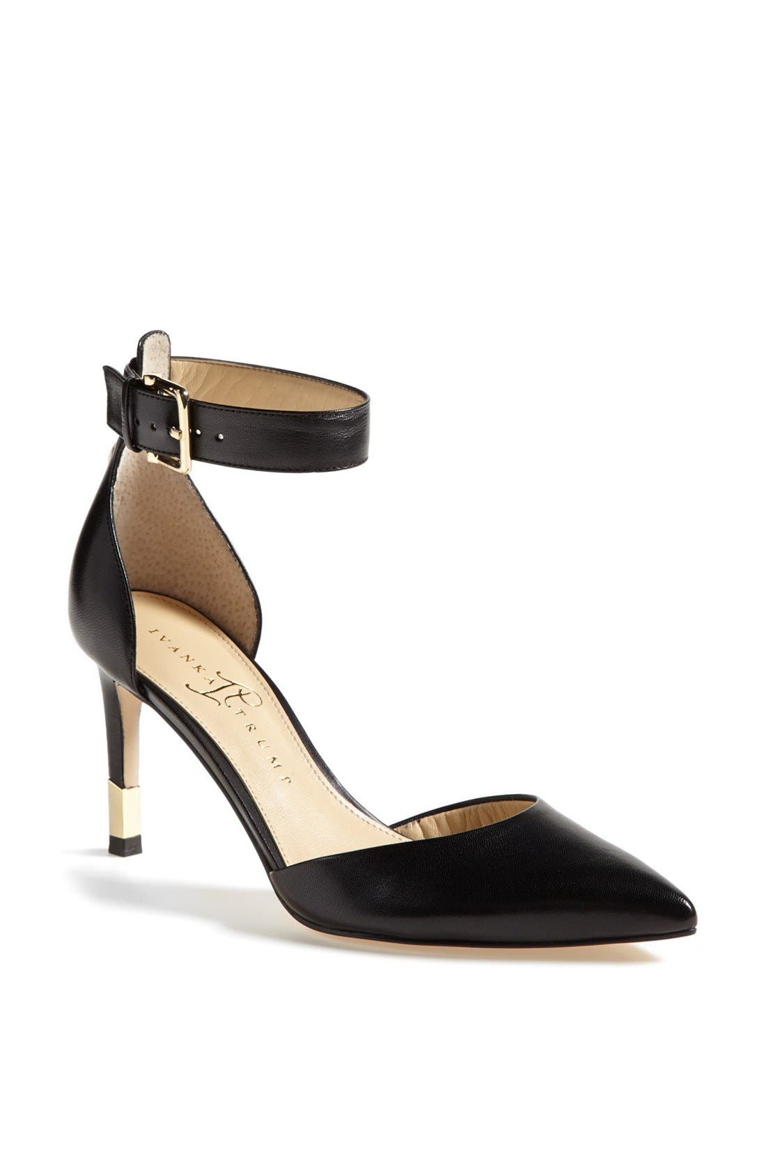 'Fabian' Pump, Main, color, BLACK