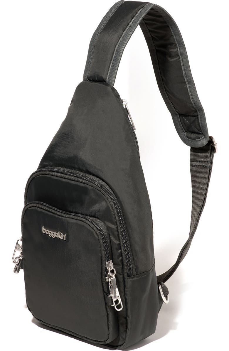 BAGGALLINI Securtex Anti-Theft Daytripper Sling Bag, Alternate, color, Charcoal