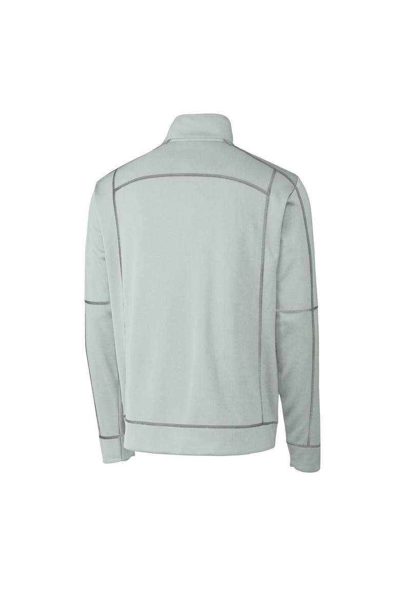Men's Cutter & Buck  Gray Hillsboro Hops  Clique Helsa Performance Half-Zip Knit Pullover, Alternate, color, Gray