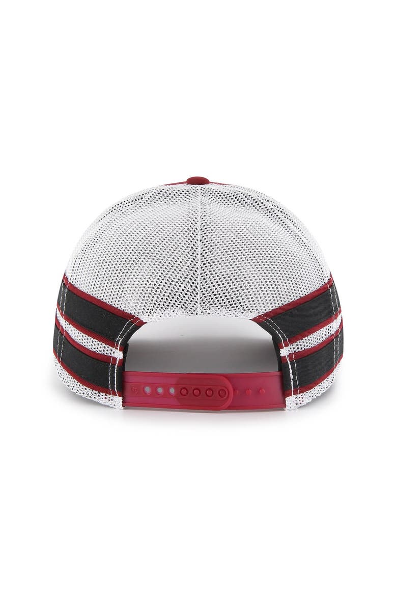 Men's '47 Garnet South Carolina Gamecocks Straight Eight Adjustable Trucker Hat, Alternate, color, Garnet