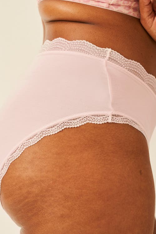 Stripe & Stare High Rise Knicker Four Pack In Neutral