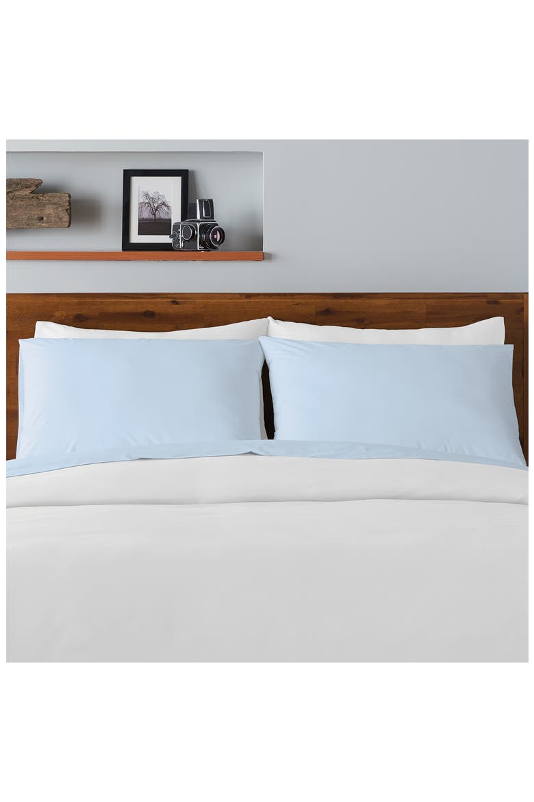 500 Thread Count Cotton Sateen 4-Piece Sheet Set, Alternate, color, OCEAN