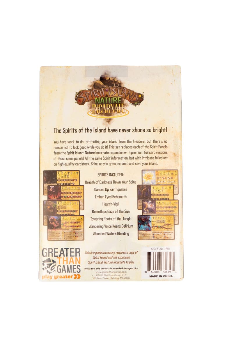 Greater Than Games Spirit Island Nature Incarnate Foil Panels, Main, color, Multicolored