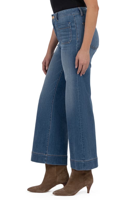 Kut From The Kloth Meg High Waist Ankle Wide Leg Jeans In Blue