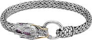 EFFY Sterling Silver & 14K Gold Ruby Dragon Bracelet