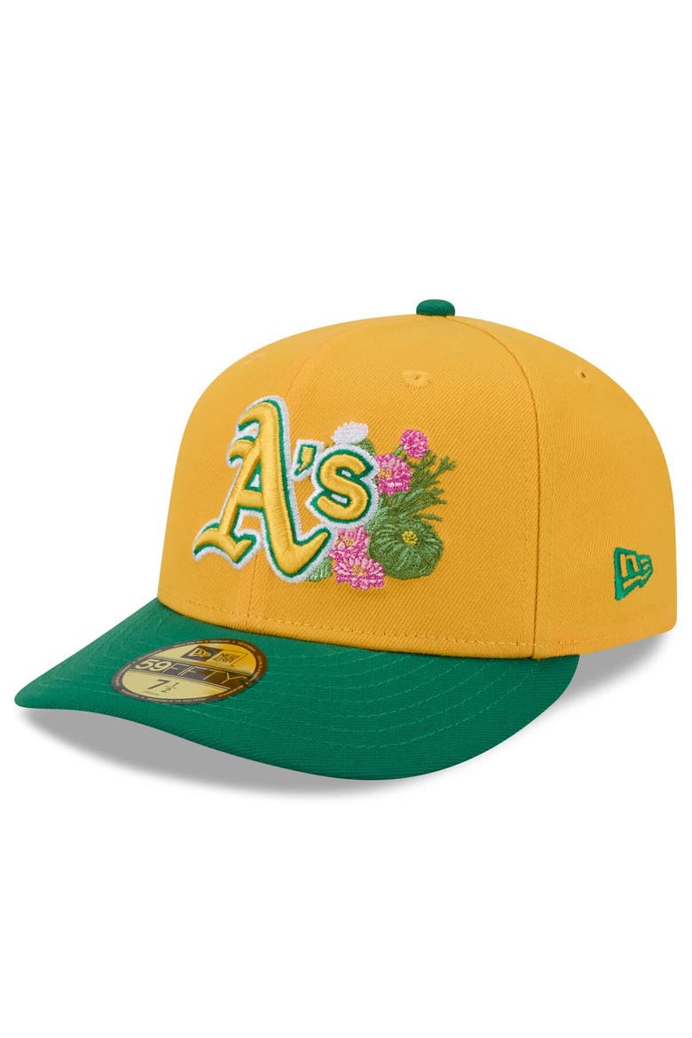 Men's New Era  Gold/Green Athletics 2026 Spring Training 59FIFTY Fitted Hat, Alternate, color, Gold