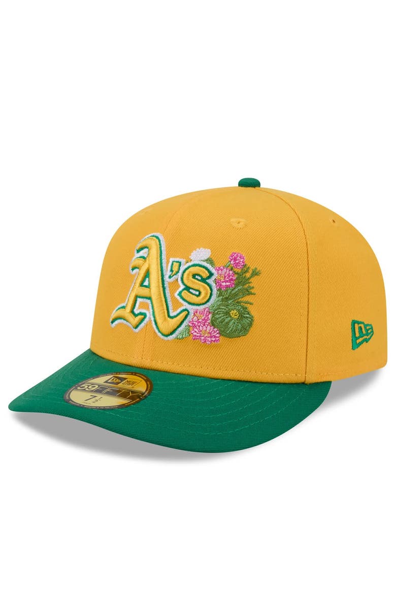 New Era Men's New Era  Gold/Green Athletics 2026 Spring Training 59FIFTY Fitted Hat, Alternate, color, Gold