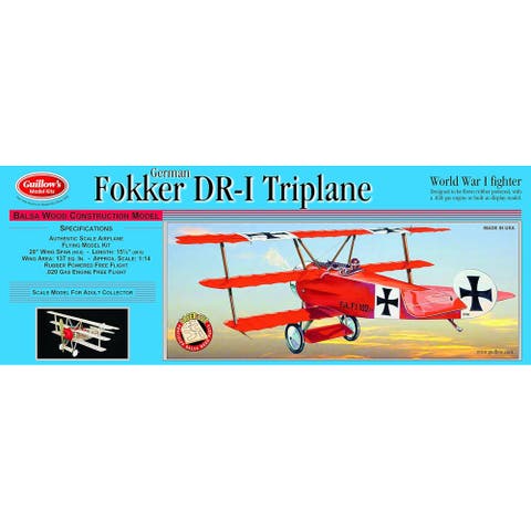 Fokker DR1 Triplane Laser Cut Model Kit