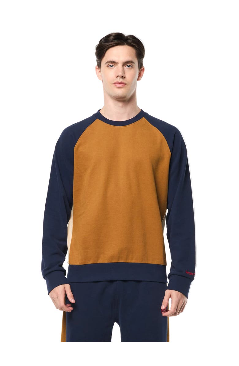 Sergio Tacchini Suonare Crewneck, Main, color, Bronze Brown