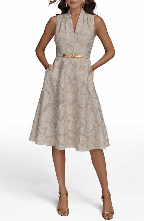 Floral Sleeveless Flare Dress