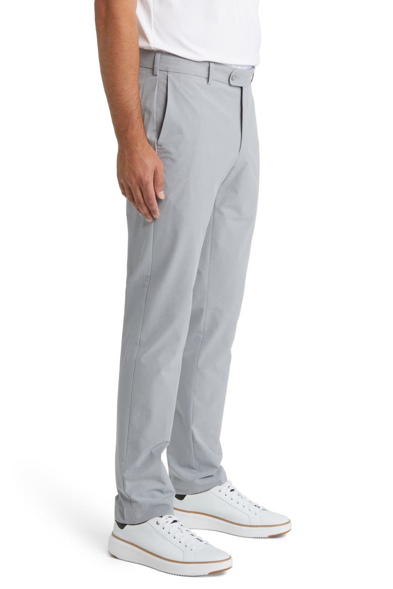 Men's Crown Crafted Surge Performance Flat Front Trousers, Alternate, color, GALE GREY