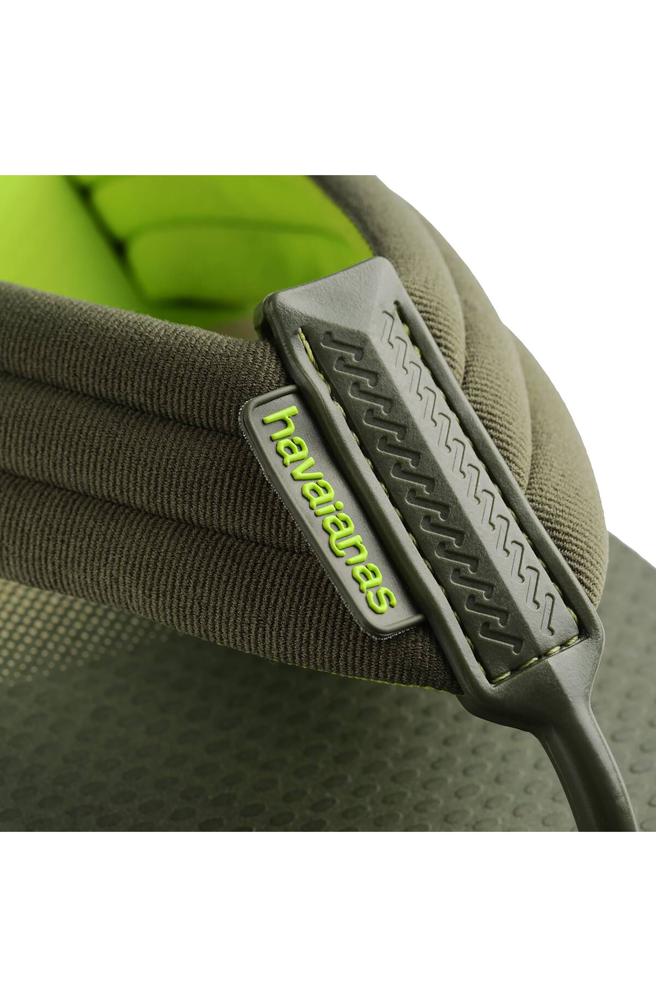 Print Flip Flop, Alternate, color, GREEN OLIVE