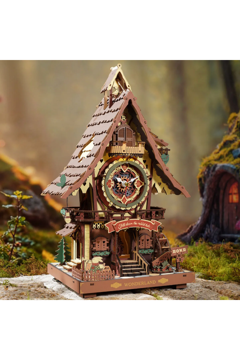 DIY Working Cuckoo Clock Build Kit by ROBOTIME LLC, Alternate, color, Multi