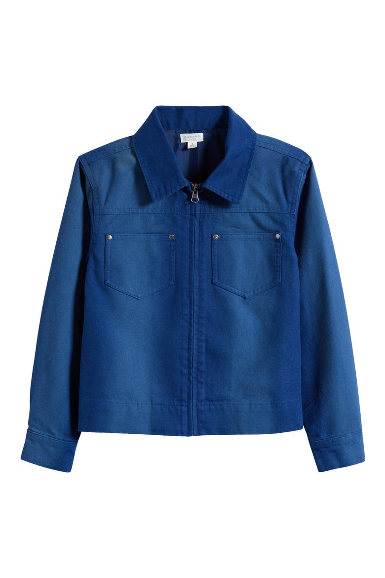Kids' Billie Cotton Zip Jacket, Main, color, BLACK