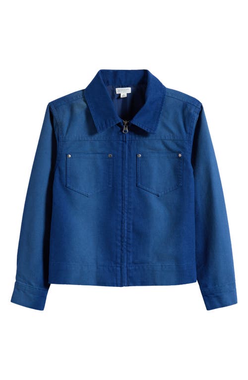 Pacsun Kids' Billie Cotton Zip Jacket In Blue