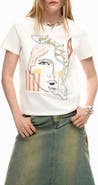 Desigual Abstract Cotton Graphic T-Shirt