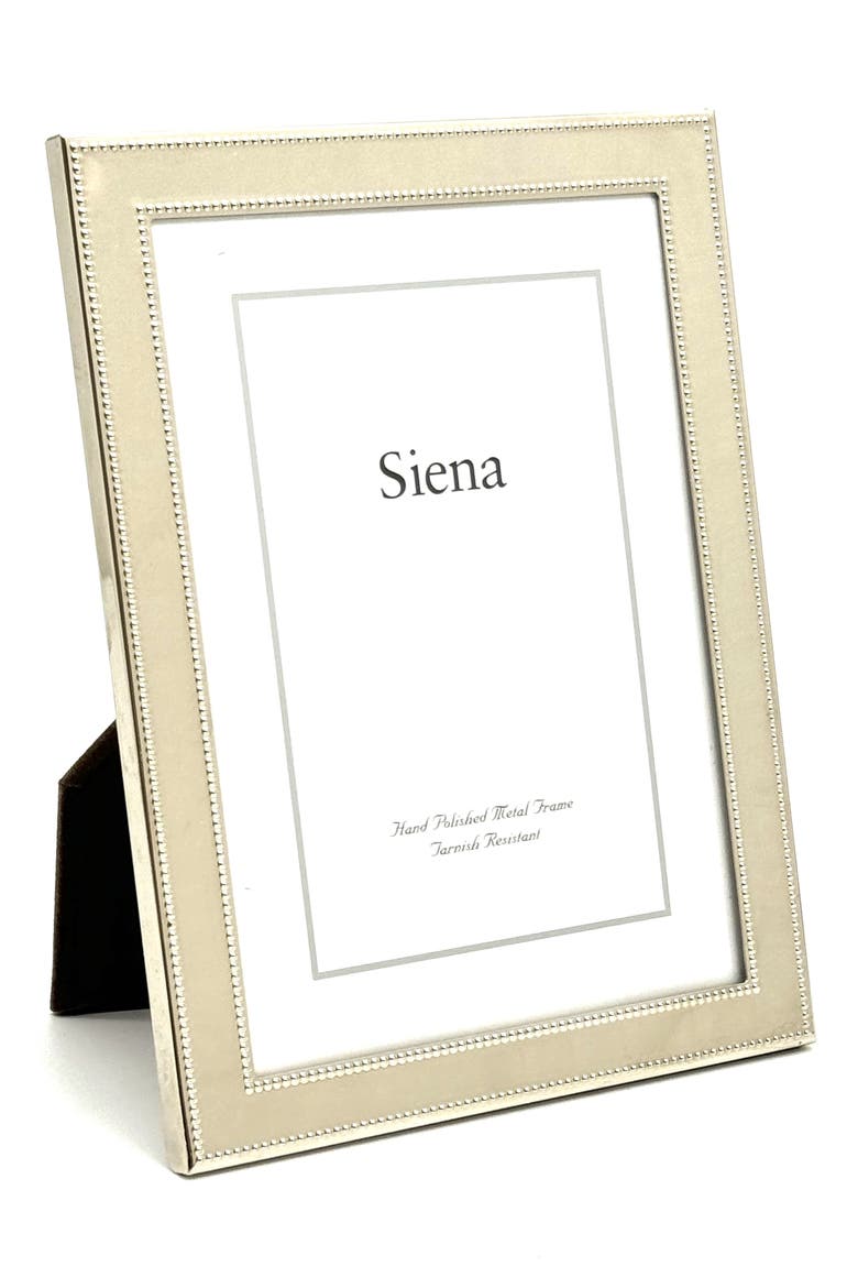 Double Bead 4 x 6-Inch Picture Frame, Main, color, SILVER