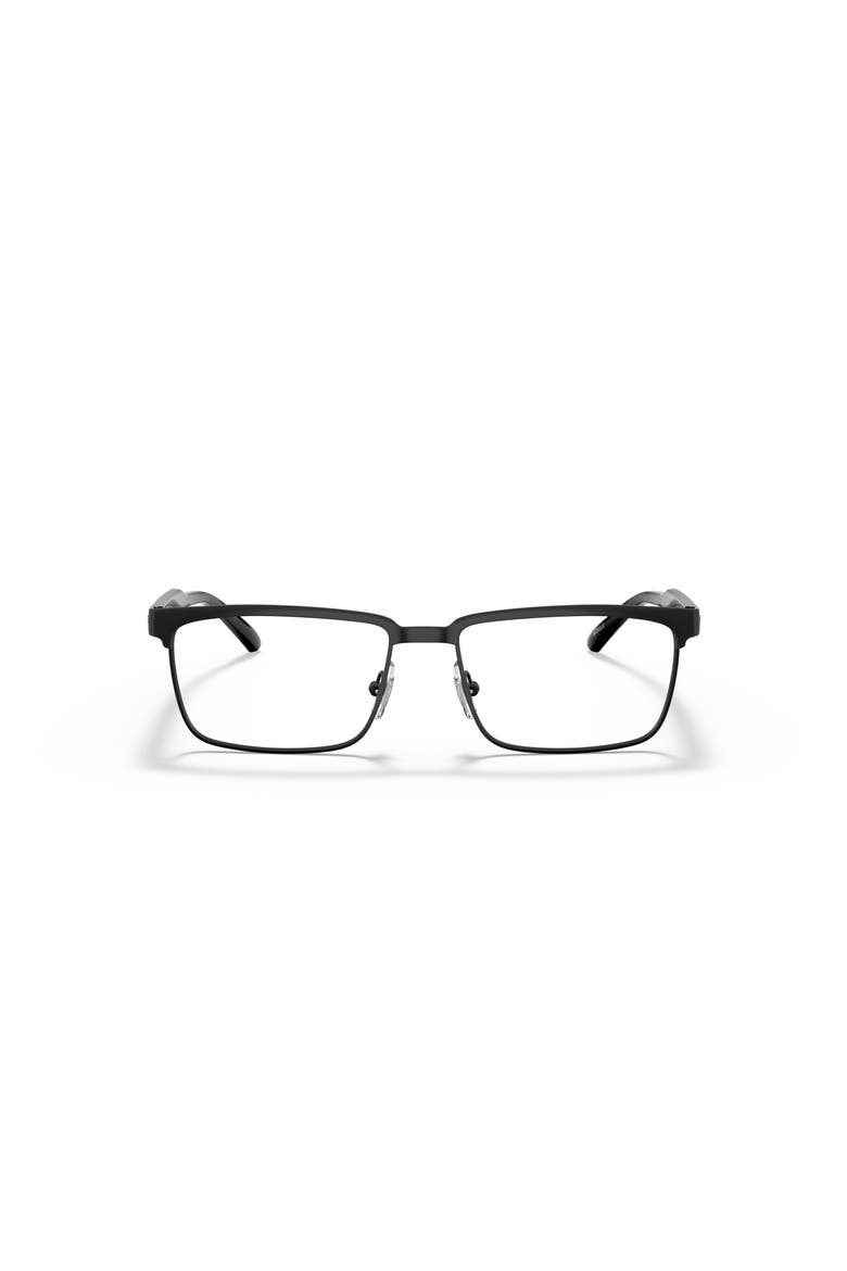 54mm Rectangle optical glasses, Alternate, color, Black