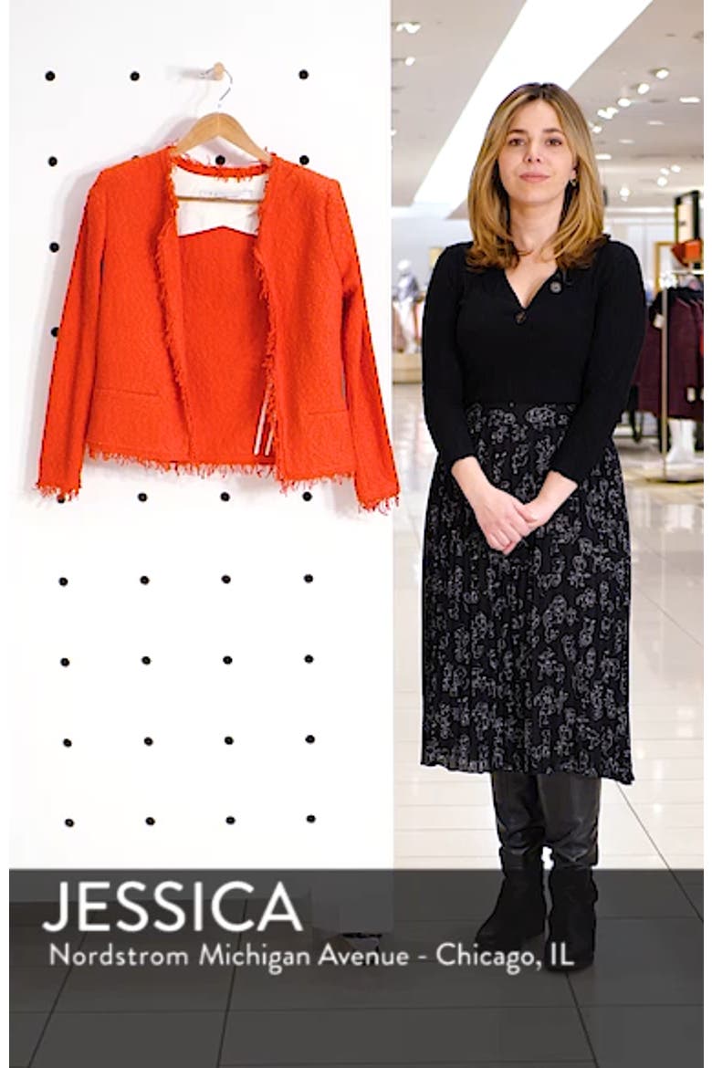 Fringe Trim Open Jacket video