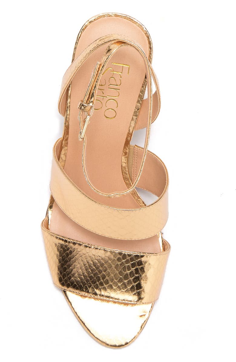 Franco Sarto Haneli Reptile-Embossed Ankle Strap Sandal, Main, color,