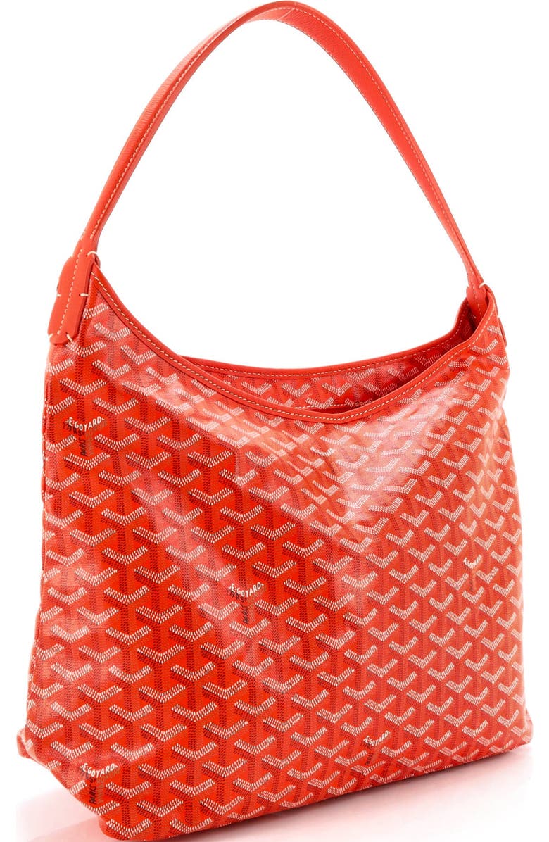 Pre-Owned Goyard Boheme Hobo Coated Canvas, Alternate, color, Orange