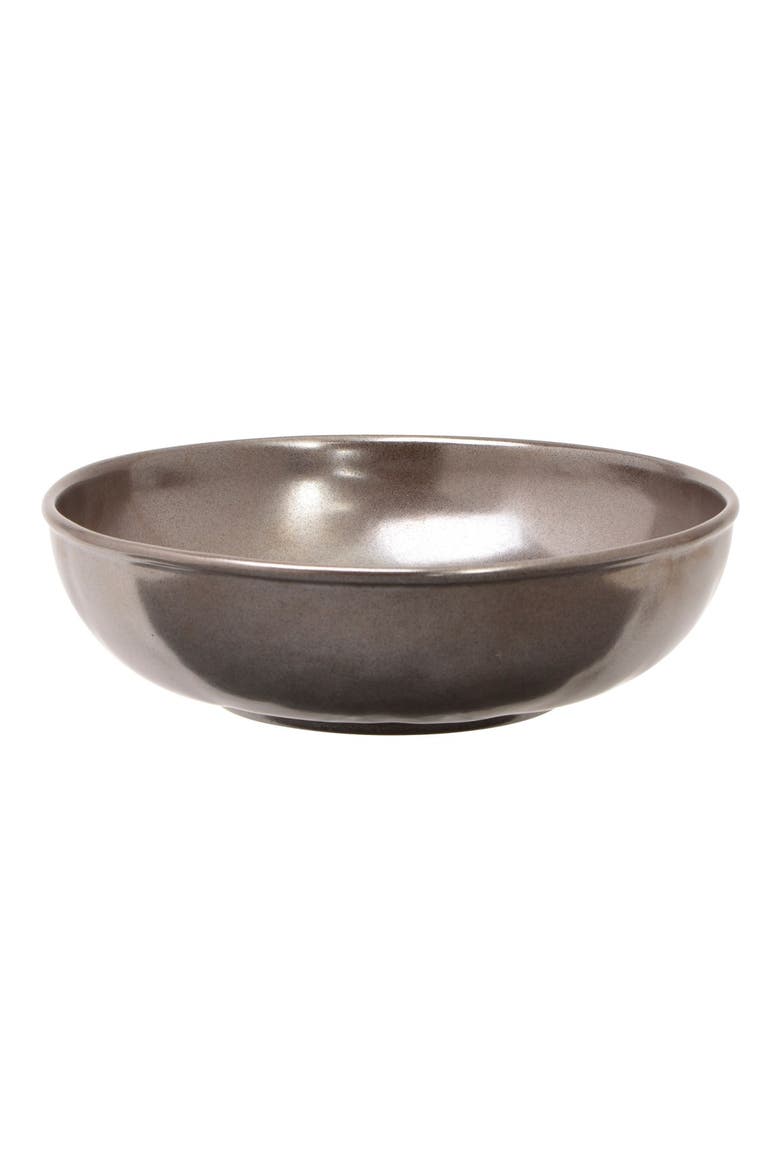 'Pewter' Stoneware Soup Bowl, Main, color, PEWTER