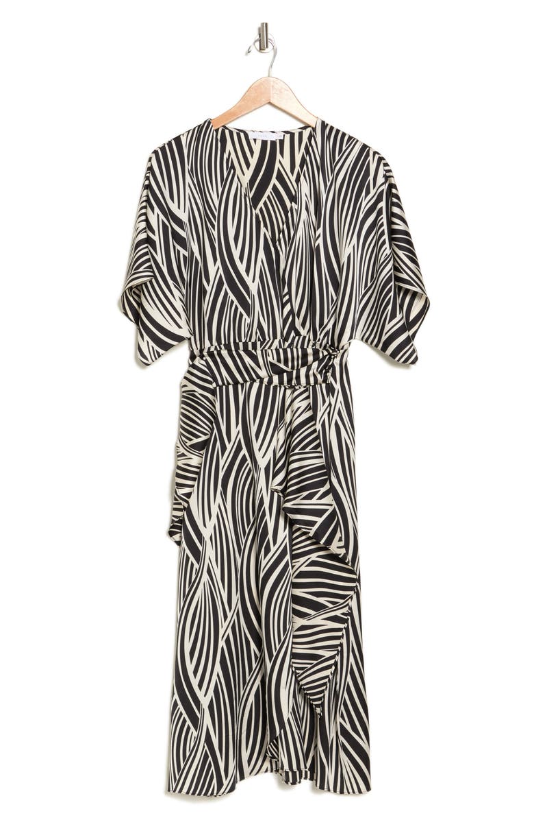 Lush Patterned Side Tie Maxi Dress, Alternate, color, 