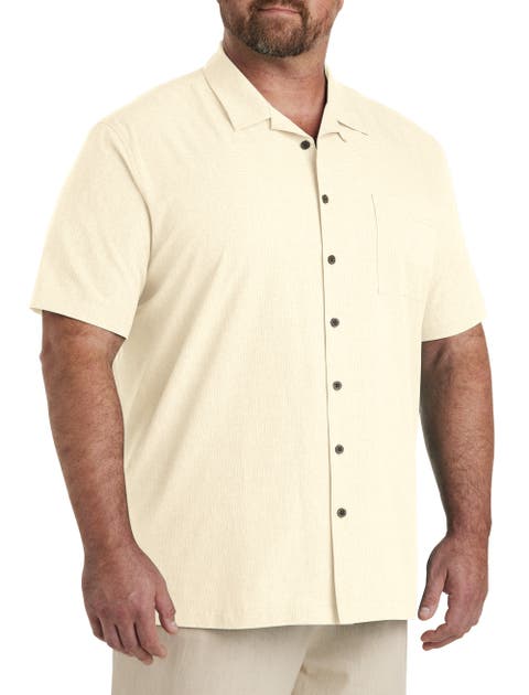 Big & Tall Solid Camp Shirt