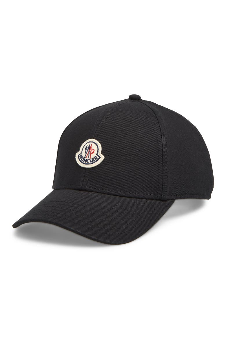 Logo Patch Cotton Gabardine Baseball Cap, Main, color, 999-BLACK