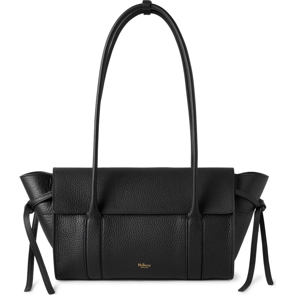 Mulberry Small Soft Bayswater Leather Satchel In Black