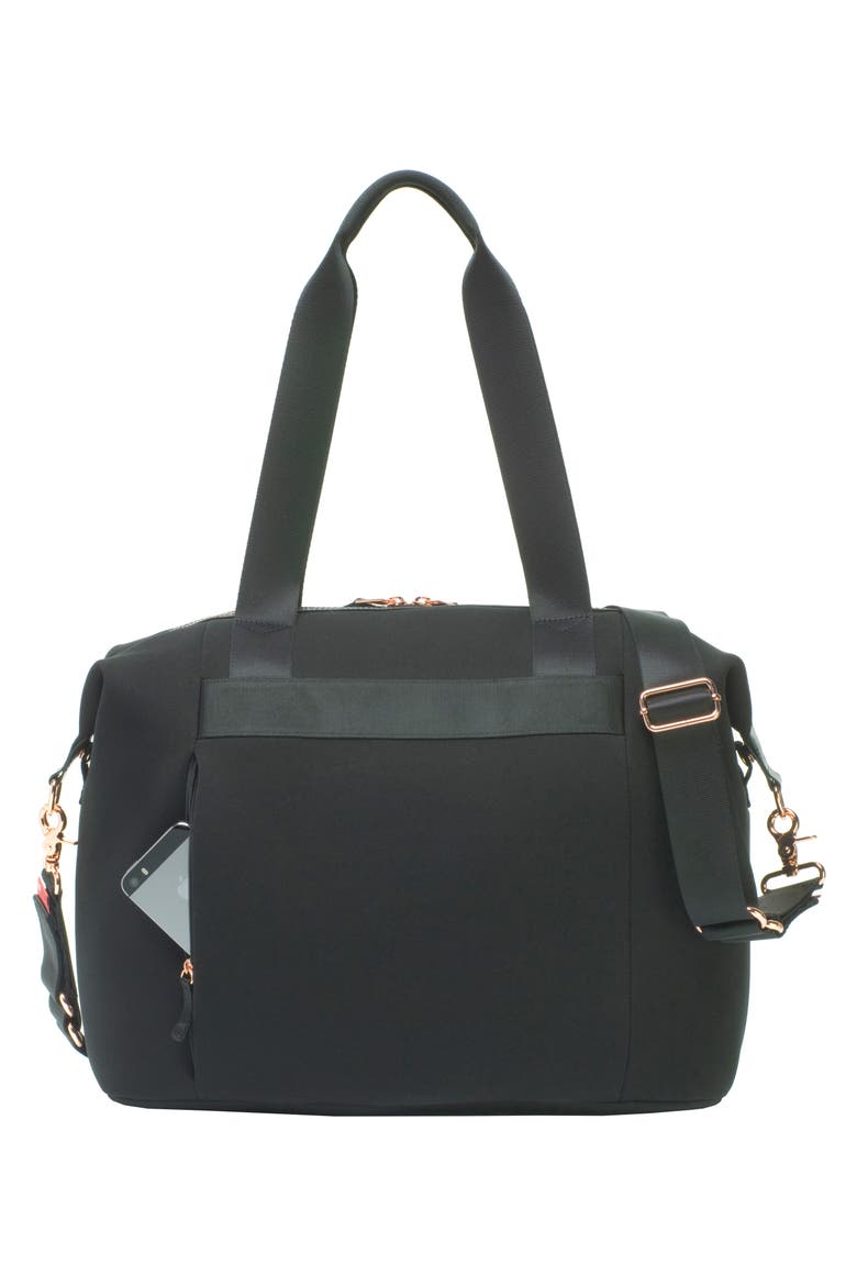 Stevie Lux Diaper Bag, Alternate, color, SCUBA BLACK