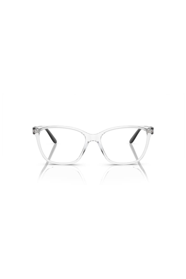 53mm Rectangle optical glasses, Alternate, color, Transparent