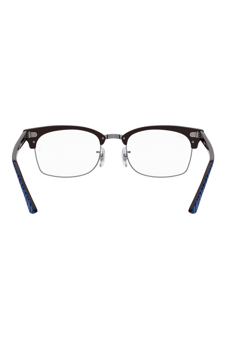 55mm Rectangle Optical Glasses, Alternate, color, BLUE