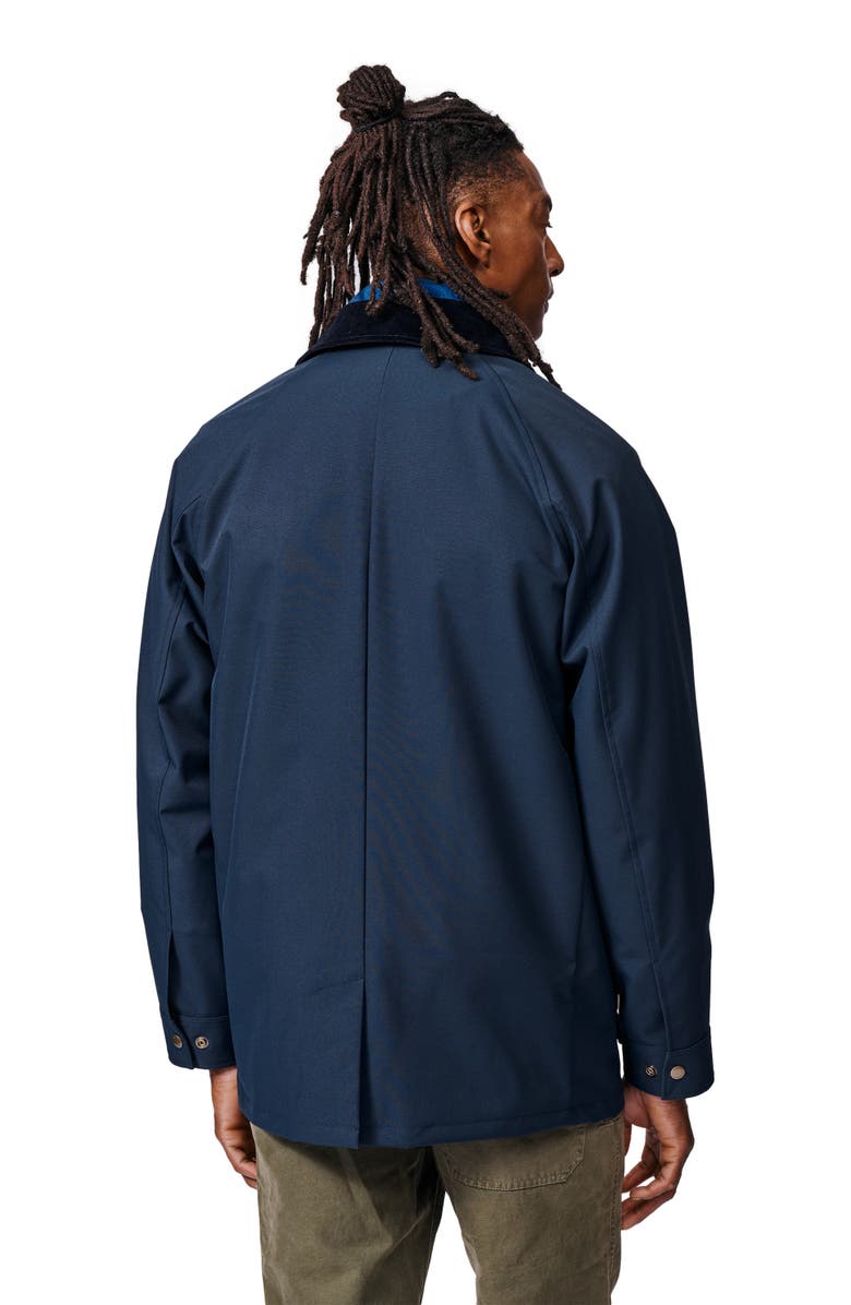 Aubin Derwent Long Sleeve Collared Barn Jacket, Alternate, color, Navy