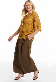 June + Vie Allover Lace Top