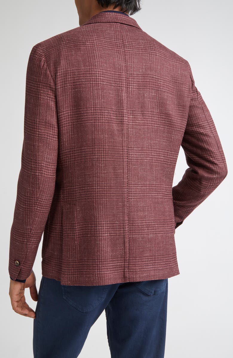 Eleventy Single Breasted Soft Jacket, Alternate, color, 84 Raspberry