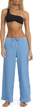 Billabong Laura Cotton Drawstring Waist Pants