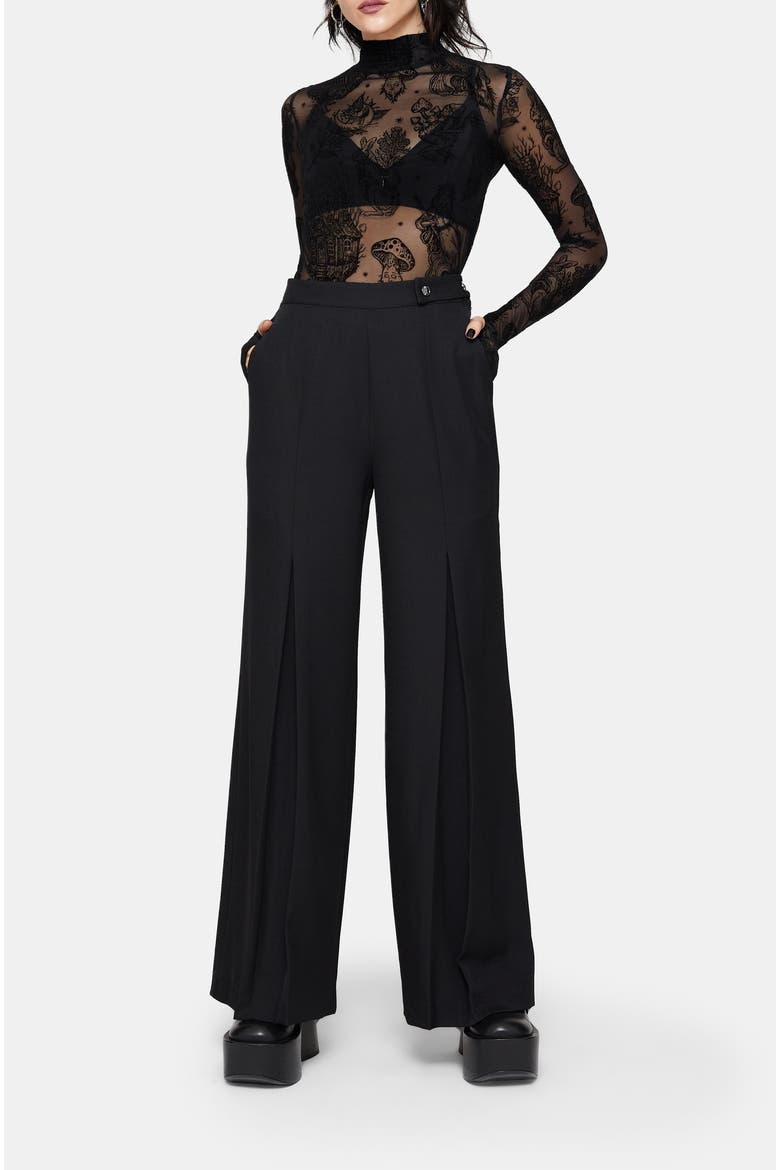 Iris Celestial Tailored Trousers, Alternate, color, Black