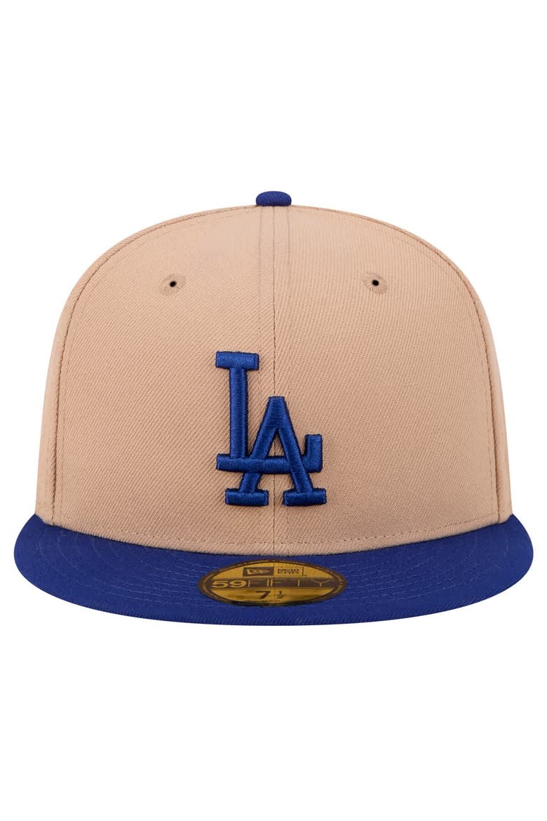 Men's New Era Khaki Los Angeles Dodgers 59FIFTY Fitted Hat, Alternate, color, Khaki