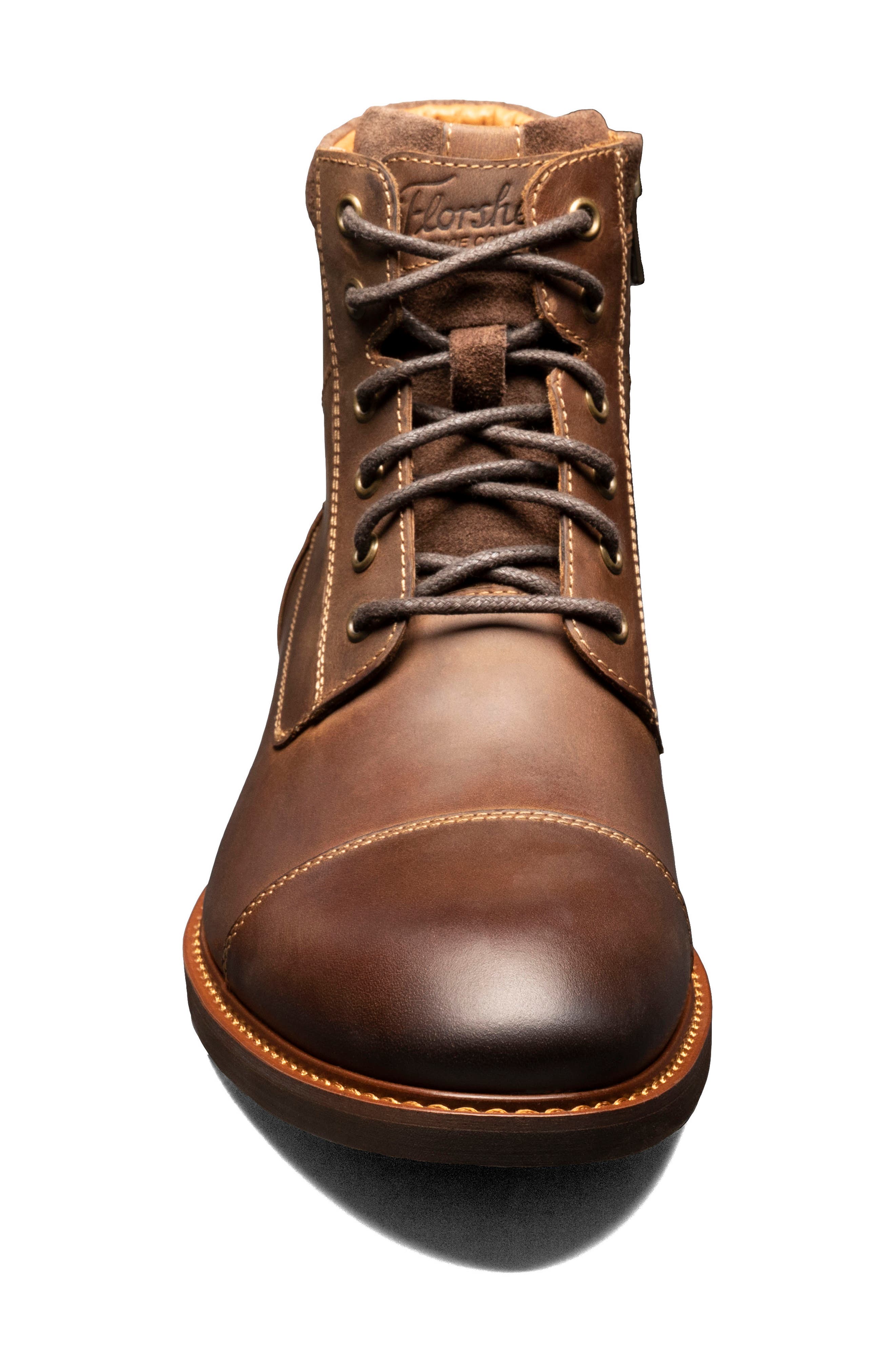 Florsheim Lodge Cap Toe Lace-Up Boot, Alternate, color, 